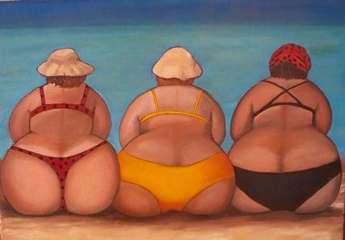 Dikke billen schilderijen