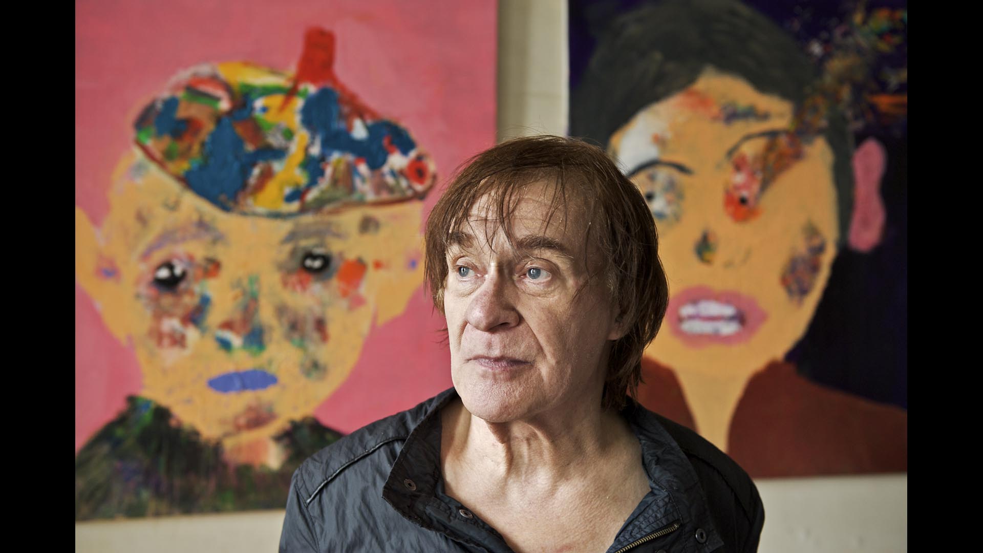 2009-05-13 Amsterdam portret van dichter schilder P C Hooftprijswinnaar Hans Verhagen (1939)